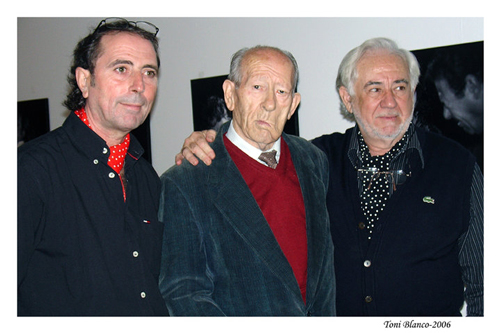 Fotograf Juan Vacas mit Toni Blanco (links) und Antonio Arenas