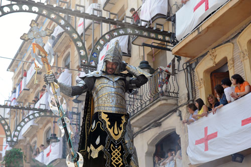 Ritter beim Fest Moros y Cristianos in Alcoy