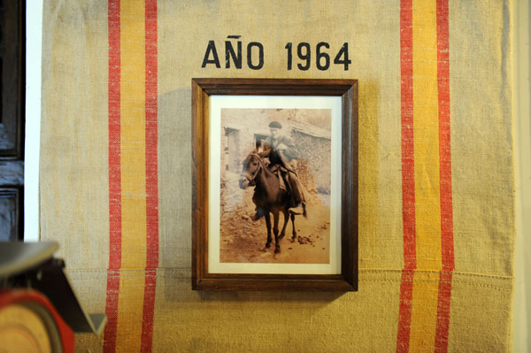 Bild mit einem Reiter aus dem Jahr 1964 in Asturien