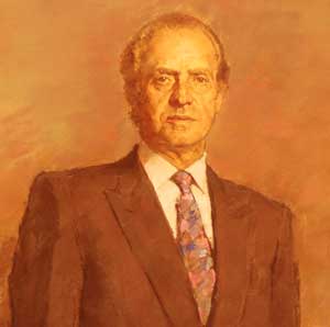 Gemälde von Spaniens König Juan Carlos