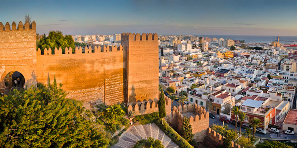 Burg in Almería mit Altstadt