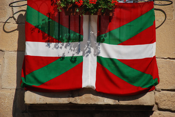 Flagge aus dem Baskenland Flagge der Basken