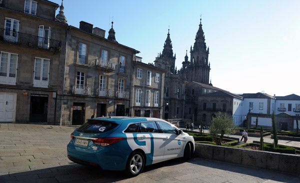 TV-Wagen in Galicien
