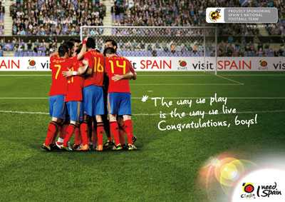 Spaniens Spieler bejubeln den Sieg bei der WM