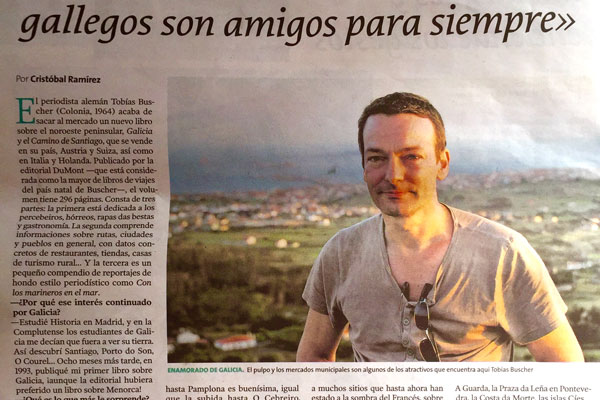 Tobias Büscher im Interview mit einer spanischen Zeitung