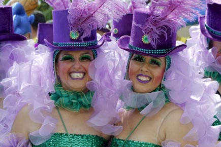 Frauen an Karneval auf Lanzarote