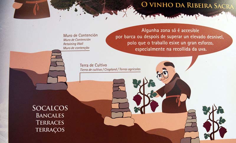 Bild von M&ouml;nchen mit Wein aus Spanien