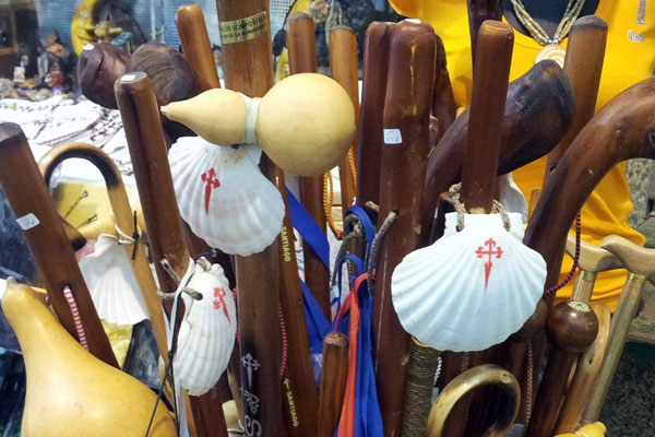 Pilgersouvenirs am Jakobsweg