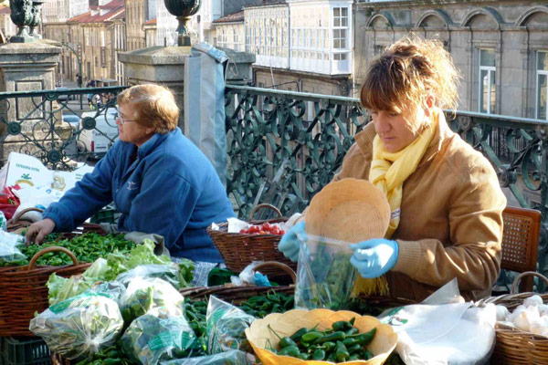 Markt in Santiago de Compostela