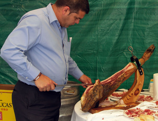 Schinkenschneider in Spanien