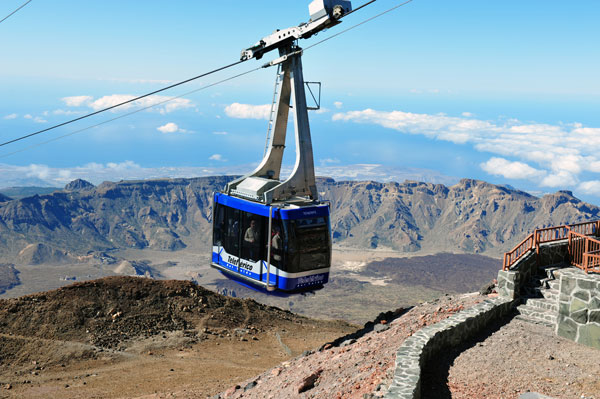 Seilbahn auf dem Teide, Foto Tobias Büscher Seilbahn in Spanien auf dem Teide in Teneriffa