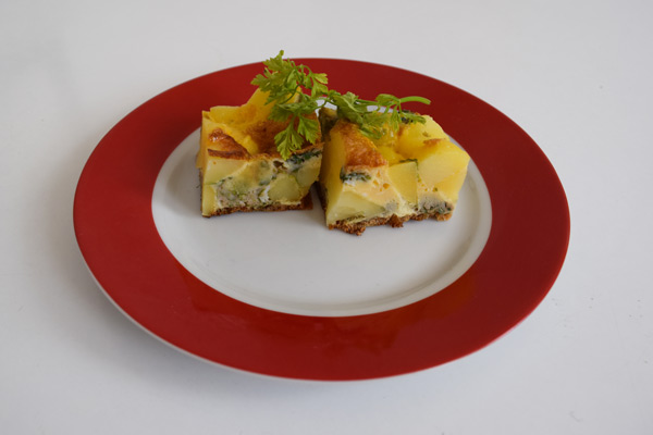 Tortilla mit zartem Kerbel