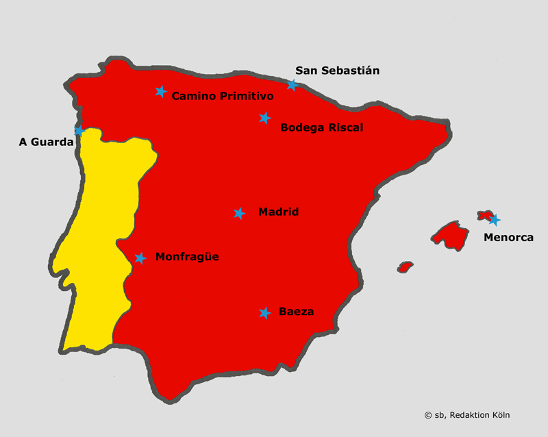 Spanienkarte