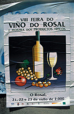 Weinplakat aus Nordwestspanien