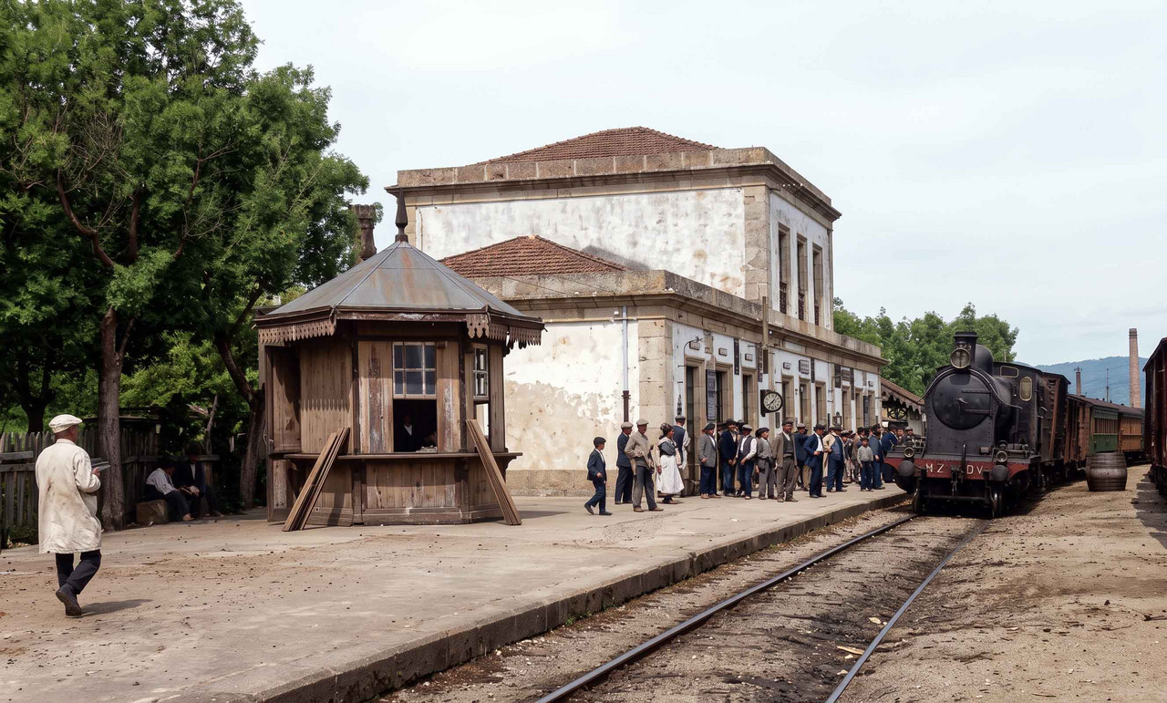 Bahnhof in Ribadavia Bahnhof in Ribadavia