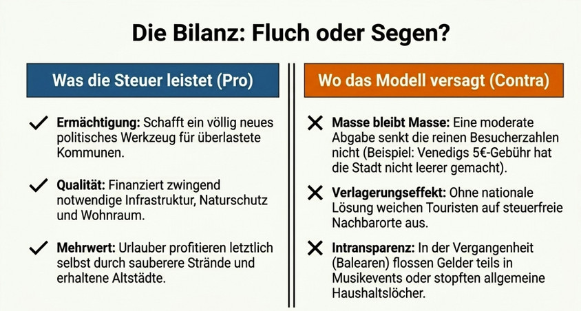 Diskussion um die spanische Touristensteuer