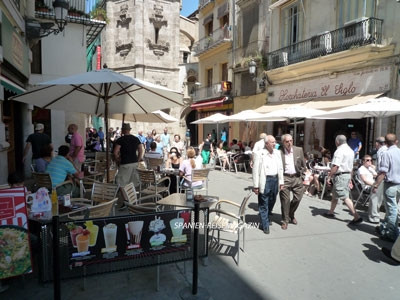 Straßenbild in Valencia Straßenbild in Valencia