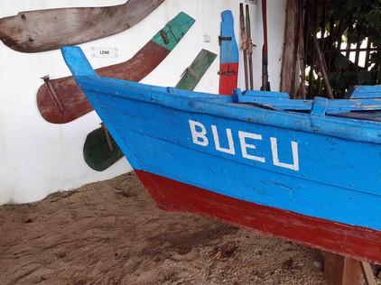 Boot in der galicischen Stadt Bueu Boot in Bueu