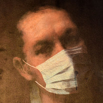 Maler Goya mit Maske