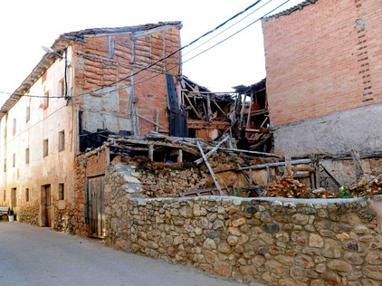 Verlassenes Dorf in Kastilien Landflucht in Spanien