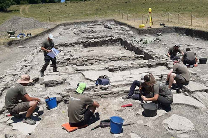 Spanische Archäologen nahe Pamplona