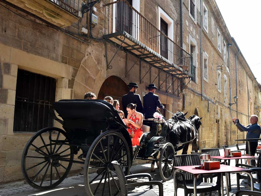 Hochzeitskutsche in Nordspanien