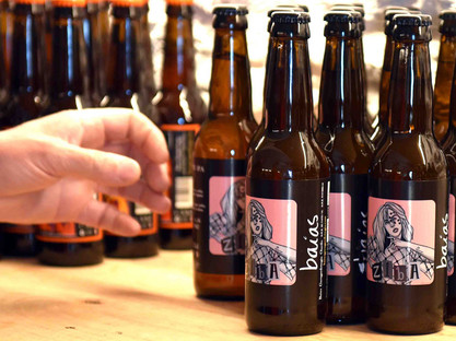 Bierflaschen aus der Region Baskenland