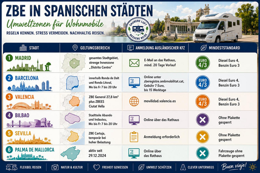 Spaniens Umweltzonen Umweltzonen in Spanien