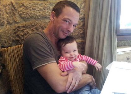 Der Autor mit Tochter