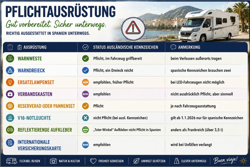 Austrüstung für Camper Austrüstung in Wohnmobilen