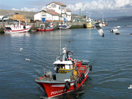 Hafen in Spanien Hafen von Malpica, Spanien