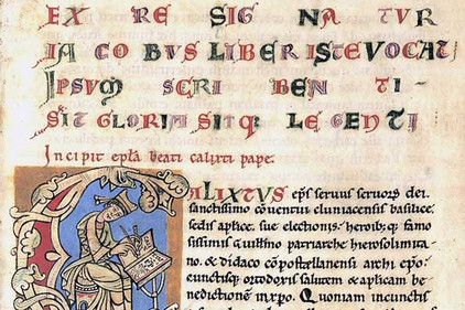Seite aus dem ältesten Pilgerbuch am Jakosbweg
