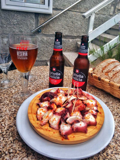 Pulpo und Estrella Galicia