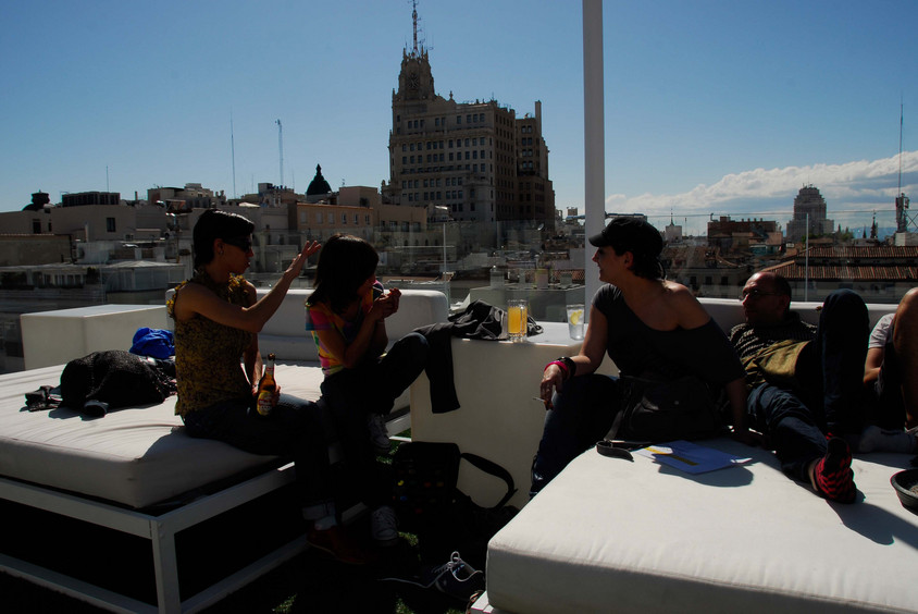 Dachterrasse in Madrid