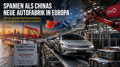 Autos aus China in Spanien. Graphik: Alexander Gresbek China dealt mit Spanien
