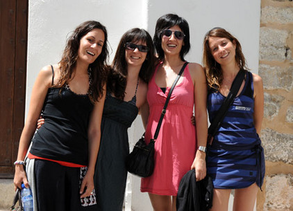 Gruppenbild Mädchen auf Ibiza