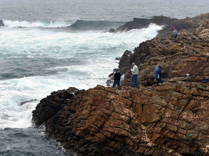 Pescadores en Galicia Angler an der Küste