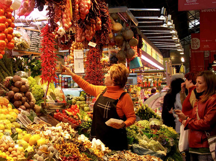 Markthalle in Barcelona, Foto Tobias Büscher Markt in Barcelona