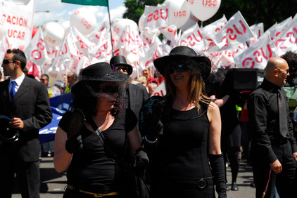 Demo in Madrid, Foto Tobias Büscher Demo in Madrid