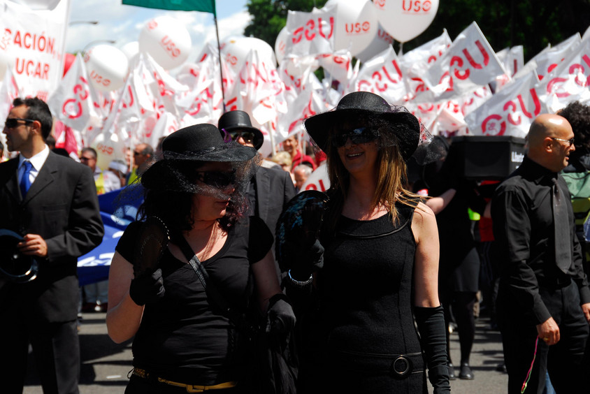 Demo in Madrid, Foto Tobias Büscher Demonstration in Madrid