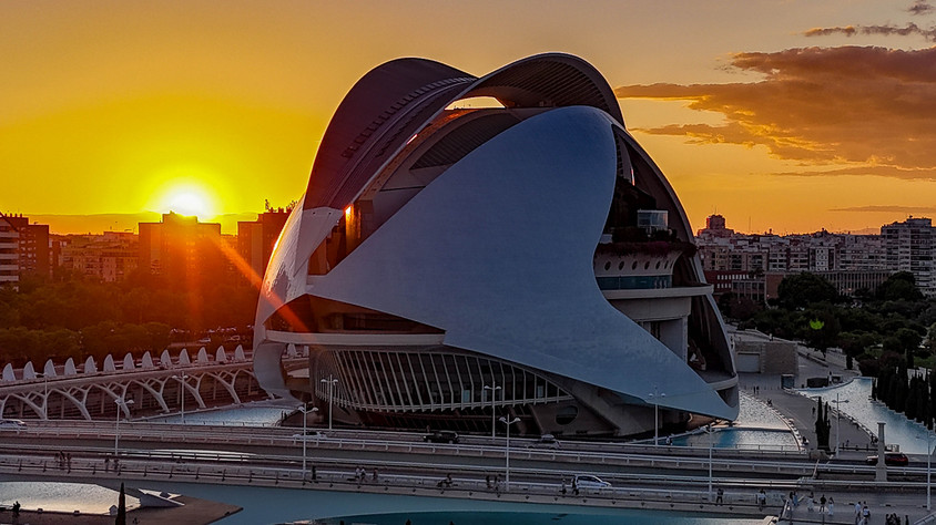 Kunstpalast in der spanischen Stadt Valencia