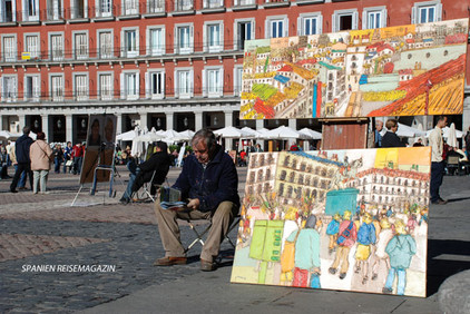 Stadtplatz Plaza Mayor in Madrid, Spanien