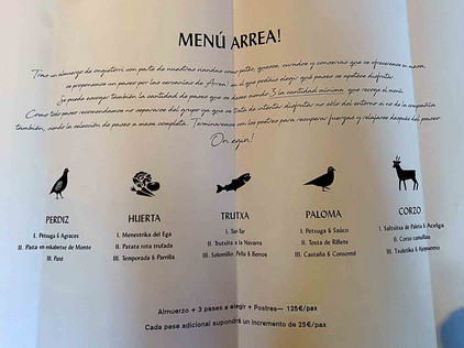 Men&uuml; auf Baskisch