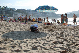 Strand von San Sebastián