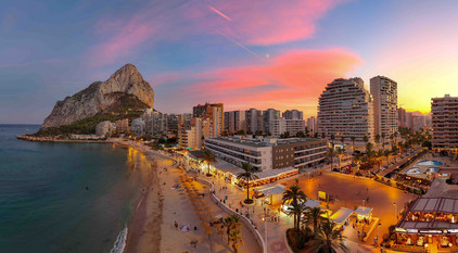 Calpe mit dem berühmten Ifach Calpe in Spanien