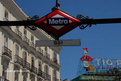 Stadtplatz Puerta del Sol in Madrid, Spanien