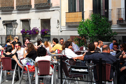 Café im Freien in Madrid