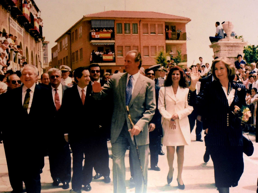 Spaniens K&ouml;nig besucht Tordesillas