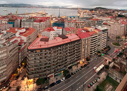 Vigo in Galicien Hafenstadt Vigo in Spanien