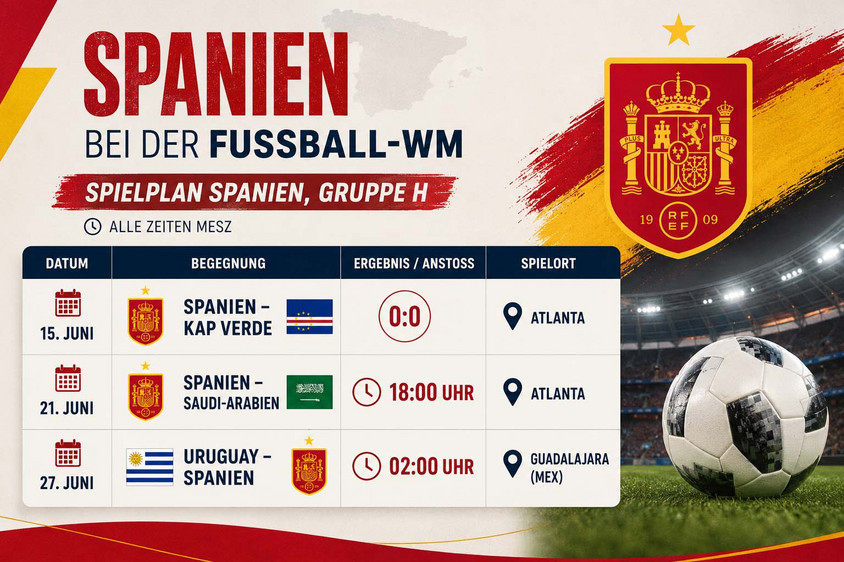 Spanien bei der Fußball WM Spanien und die WM 2026